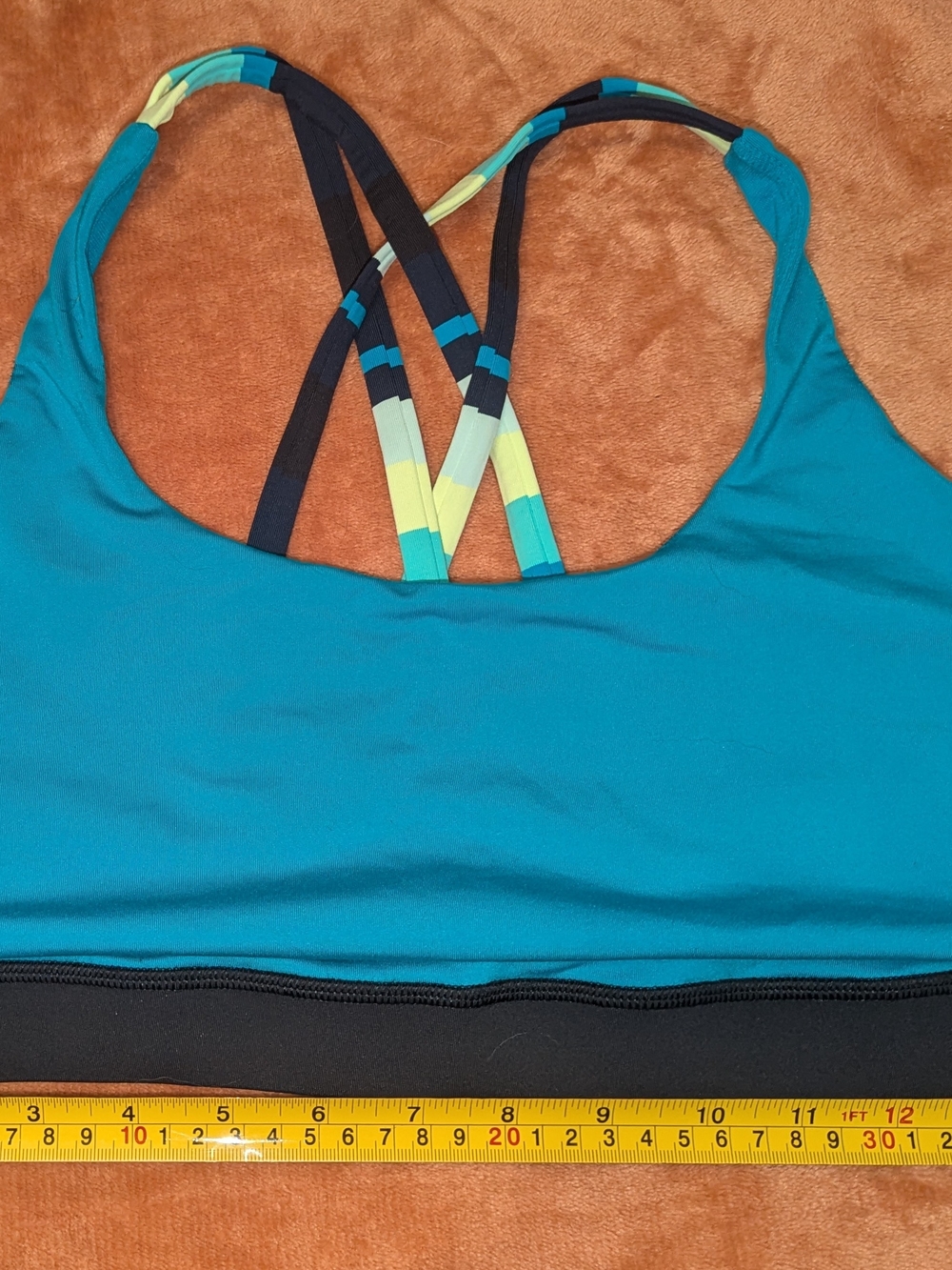 Lululemon Size XL Women’s Teal Strappy Sports Bra